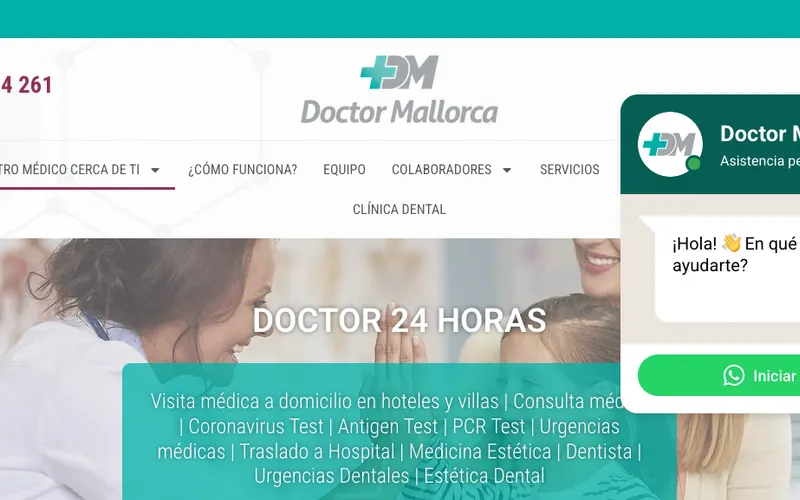 Deutscher Arzt Mallorca: Doctor Mallorca – Praxis Cala Ratjada – Website-Ansicht