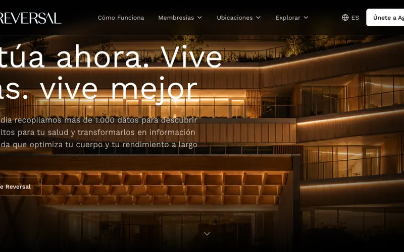 Longevity Mallorca: Age Reversal – Website-Ansicht