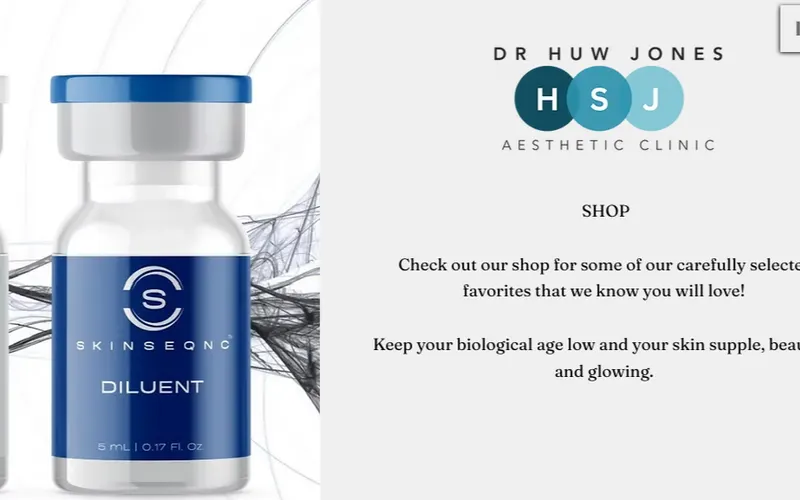 Schönheitschirurgie Mallorca: HSJ Aesthetic Clinic - Dr. Huw Jones – Website-Ansicht
