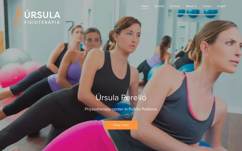 Sportorthopäde Mallorca: Úrsula Perelló Fisioteràpia – Website-Ansicht
