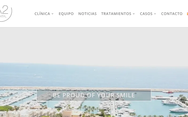 Zahnarzt Mallorca: A2 Dental – Website-Ansicht
